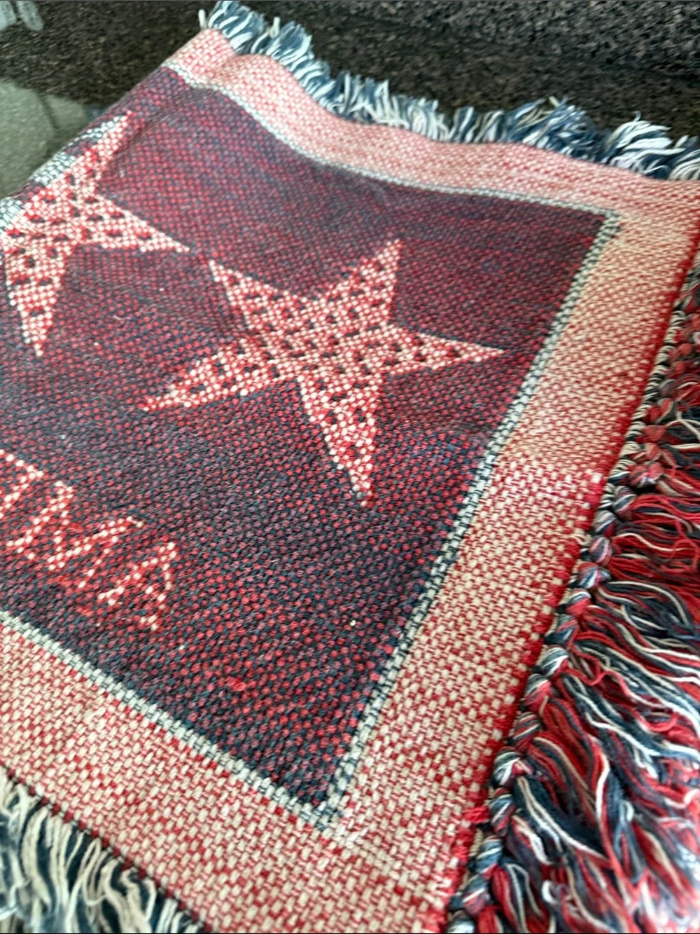 Pair of  America 2001 Fringe Accent Rug - 9/11 Commemorative